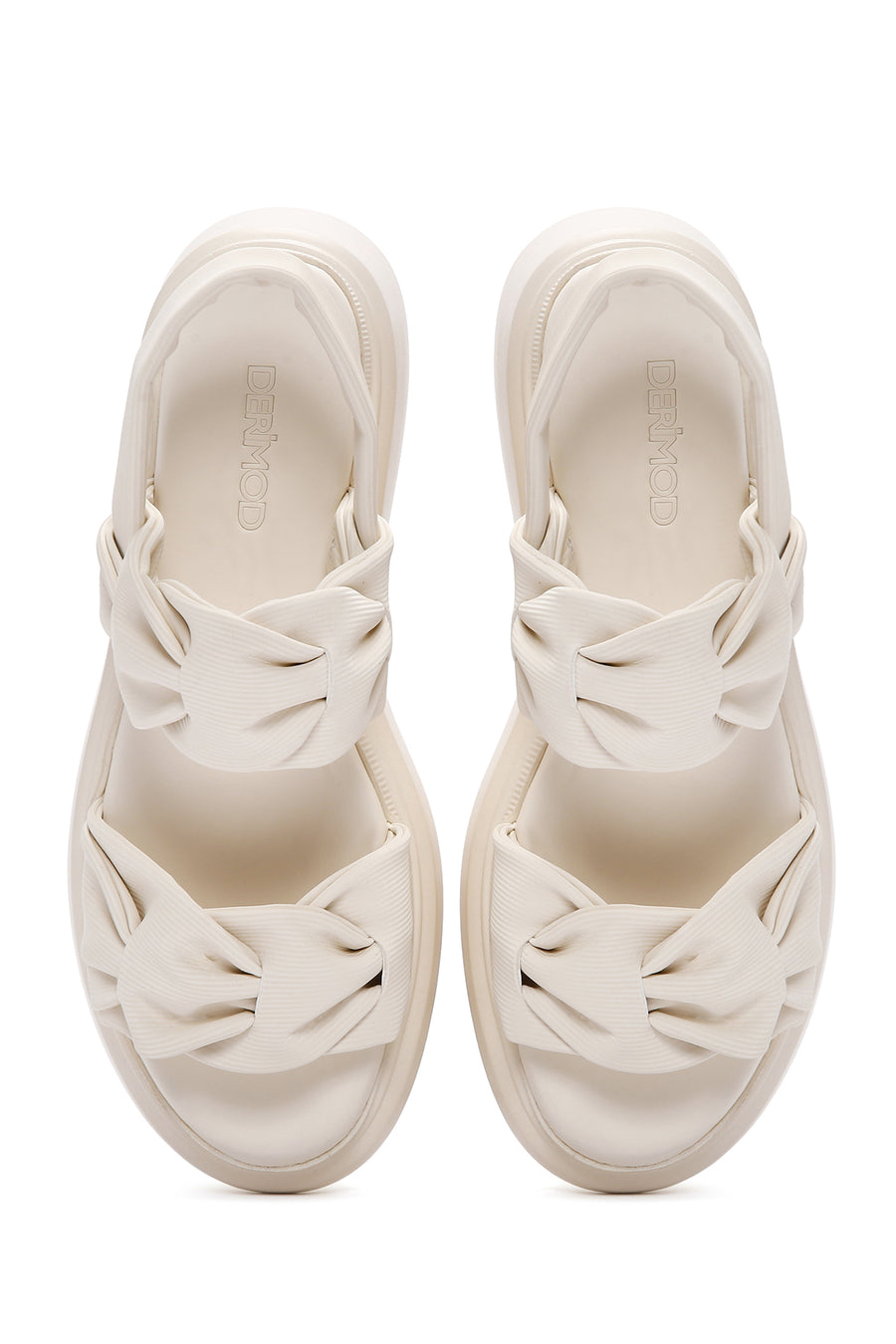 Women's Cream Ankle Strap Sandals