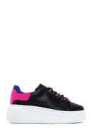 Women's Black Lace-Up Thick Soled Sneaker | Derimod
