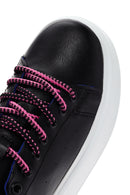 Women's Black Lace-Up Thick Soled Sneaker | Derimod