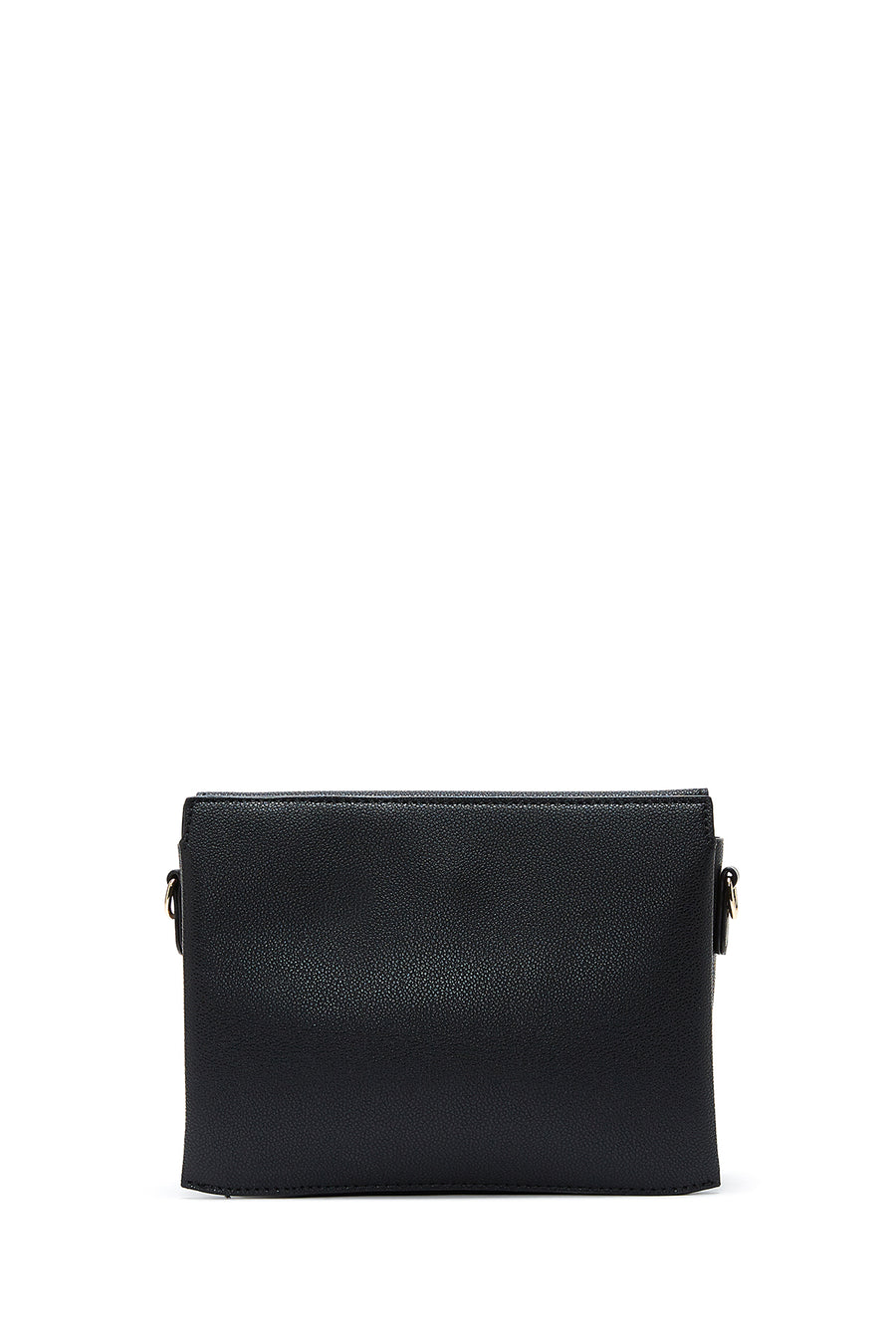 Women's Black Long Strap Knit Detailed Crossbody Bag
