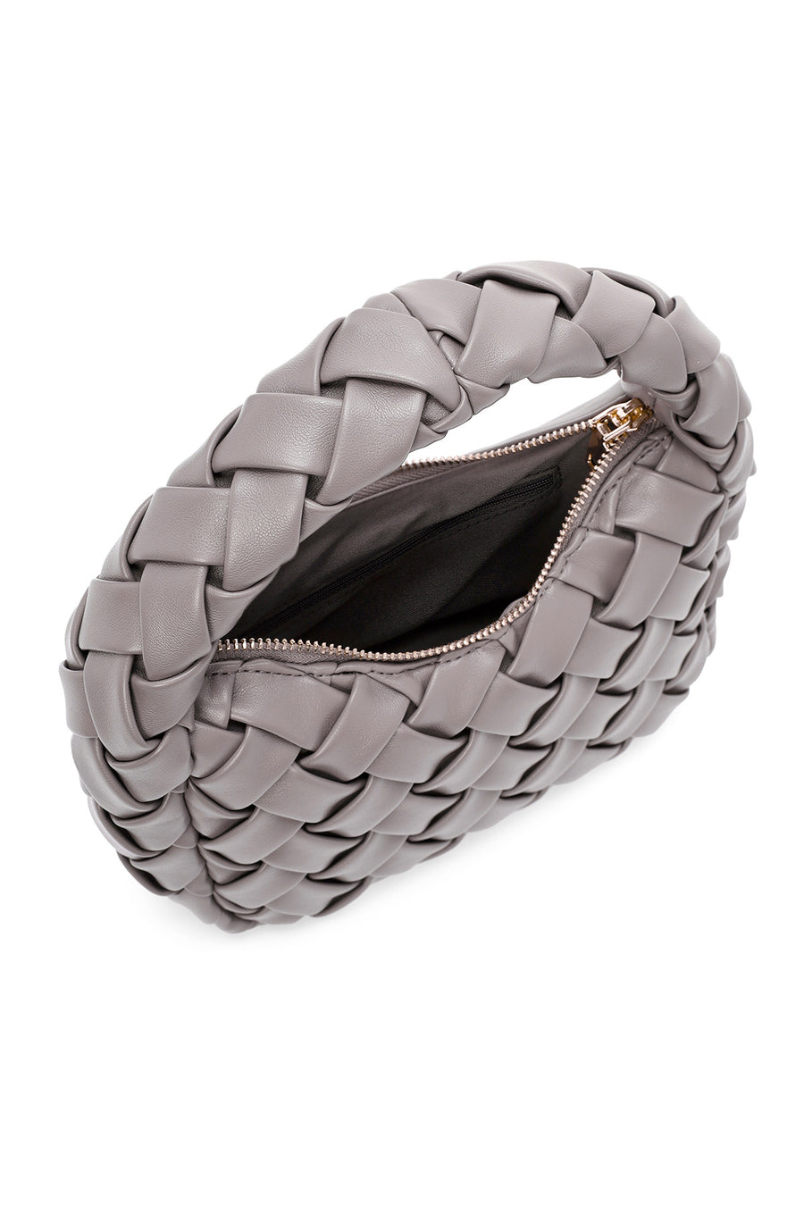 Women's Grey Knitted Mini Handbag
