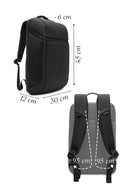 D-Pack Unisex Siyah Kumaş Sırt Çantası | Derimod