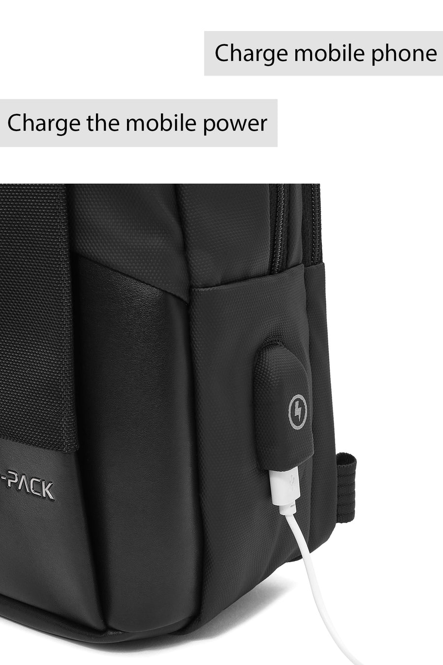 D-Pack Erkek Siyah Teknolojik Sırt Çantası