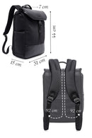D-Pack Unisex Siyah Deri Sırt Çantası | Derimod