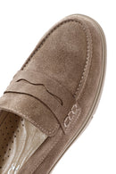 Women's Mink Suede Leather Comfort Loafer | Derimod