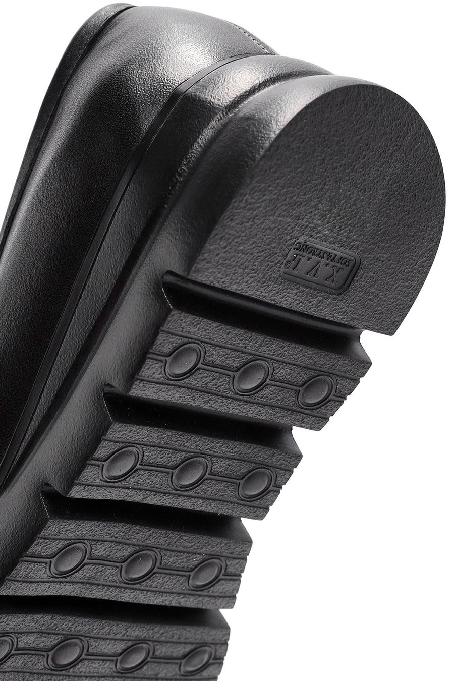 Kadın Siyah Toka Detaylı Deri Comfort Loafer