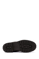 Women's Brown Zippered Suede Leather Boots | Derimod