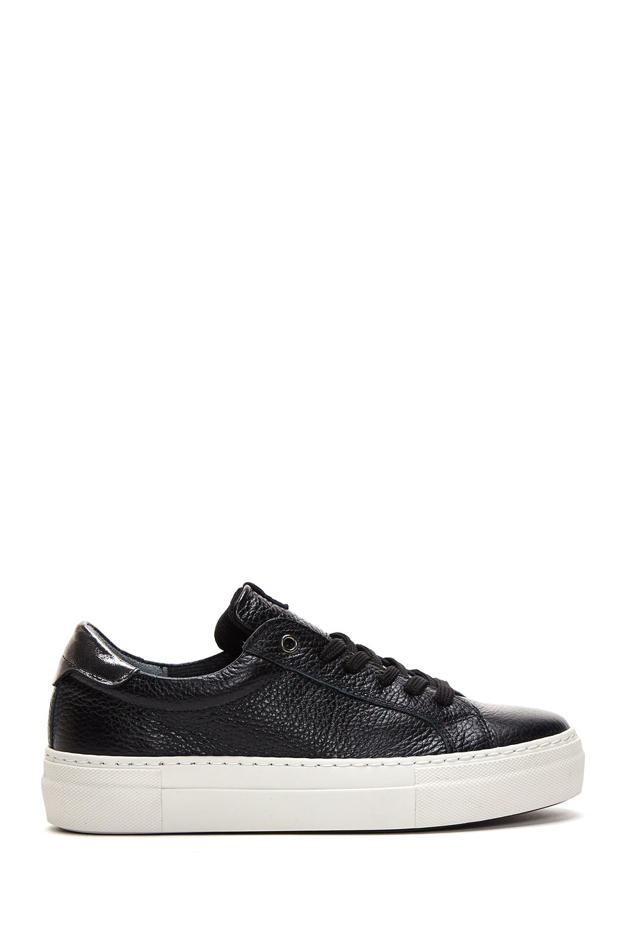 Women's Black Lace-Up Leather Sneaker 24WFD3700FT | Derimod