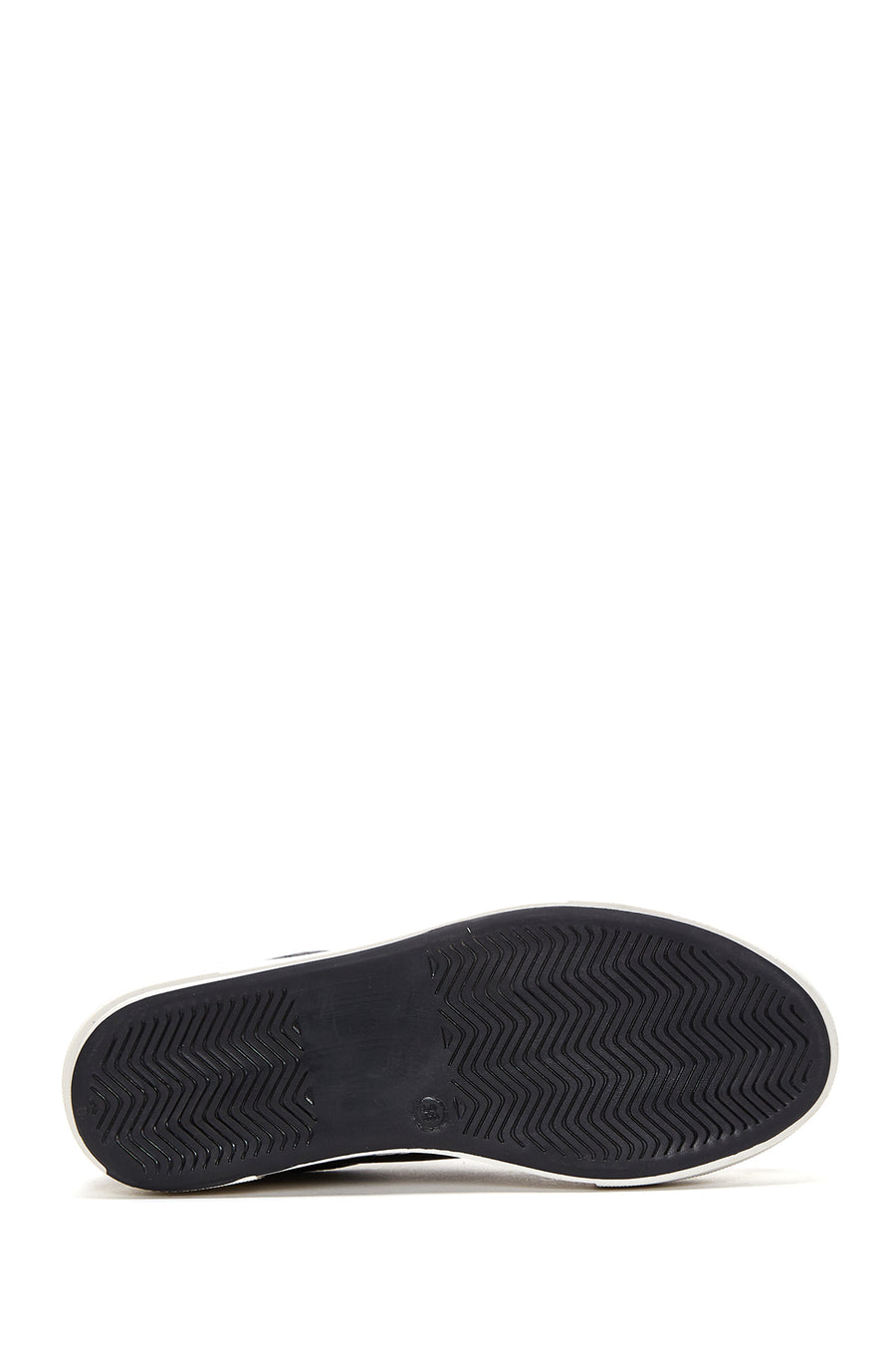 Women's Black Lace-Up Leather Sneaker