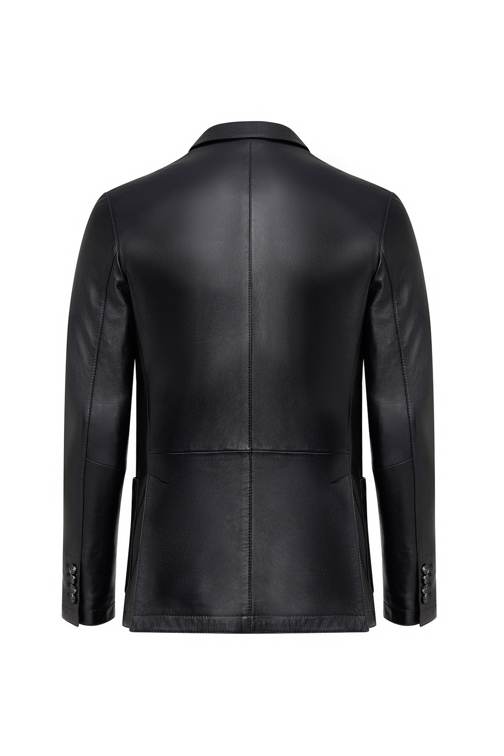 Dominic Erkek Siyah Blazer Deri Ceket