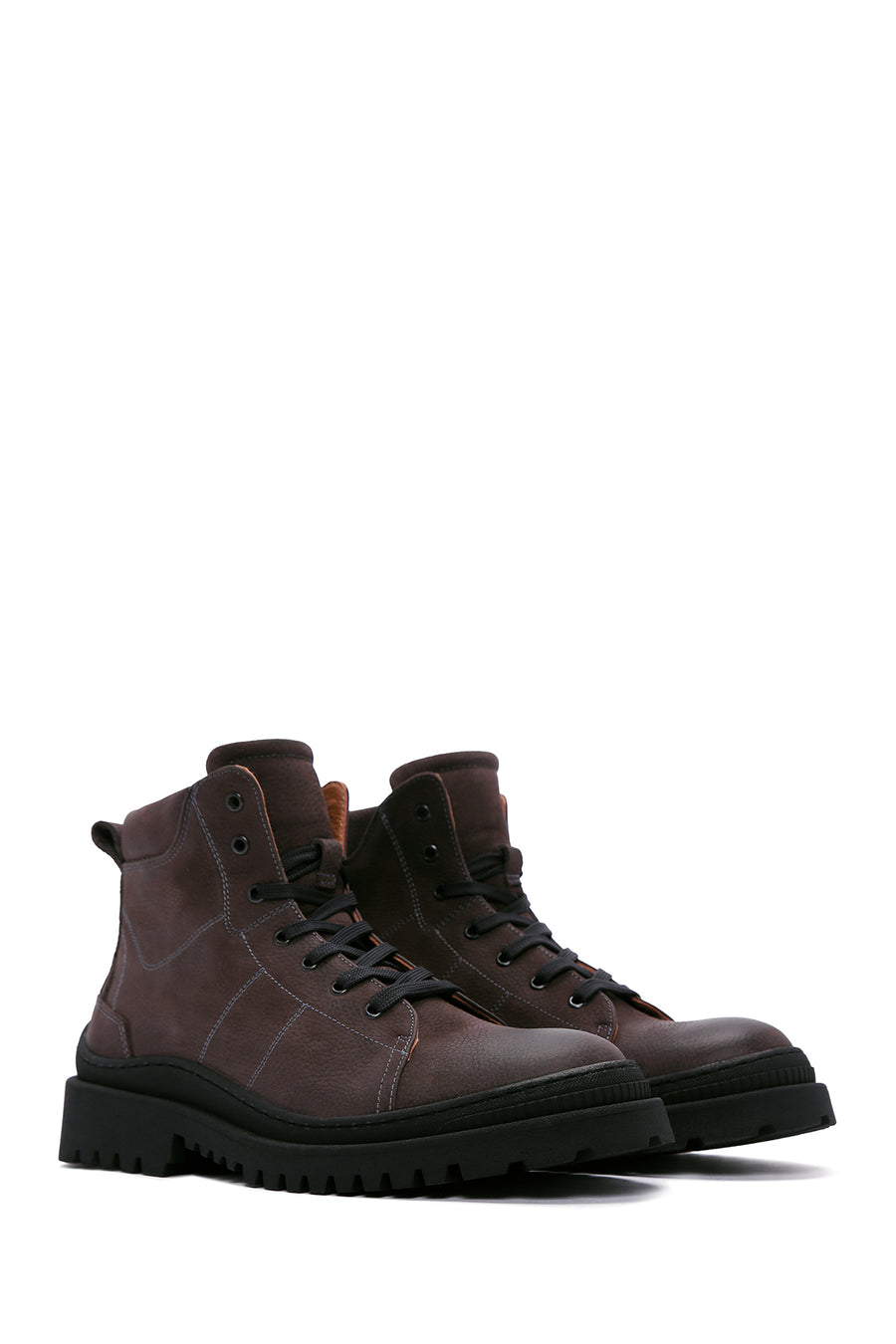 Men's Anthracite Nubuck Leather Boots