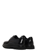 Male Black Lace-Up Thick-Soled Leather Casual Shoes | Derimod