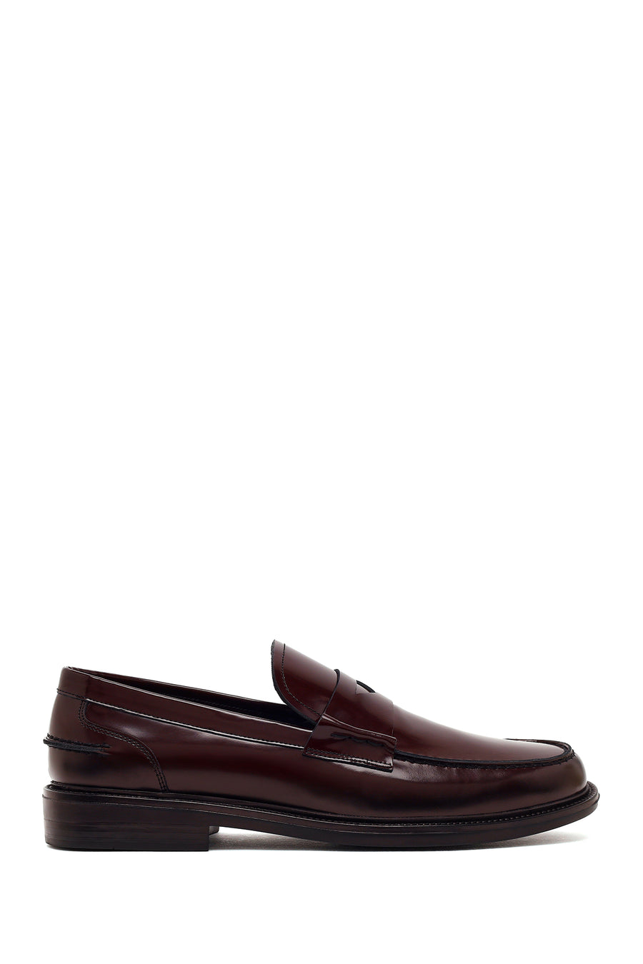 Erkek Bordo Deri Klasik Loafer WM750033DA | Derimod