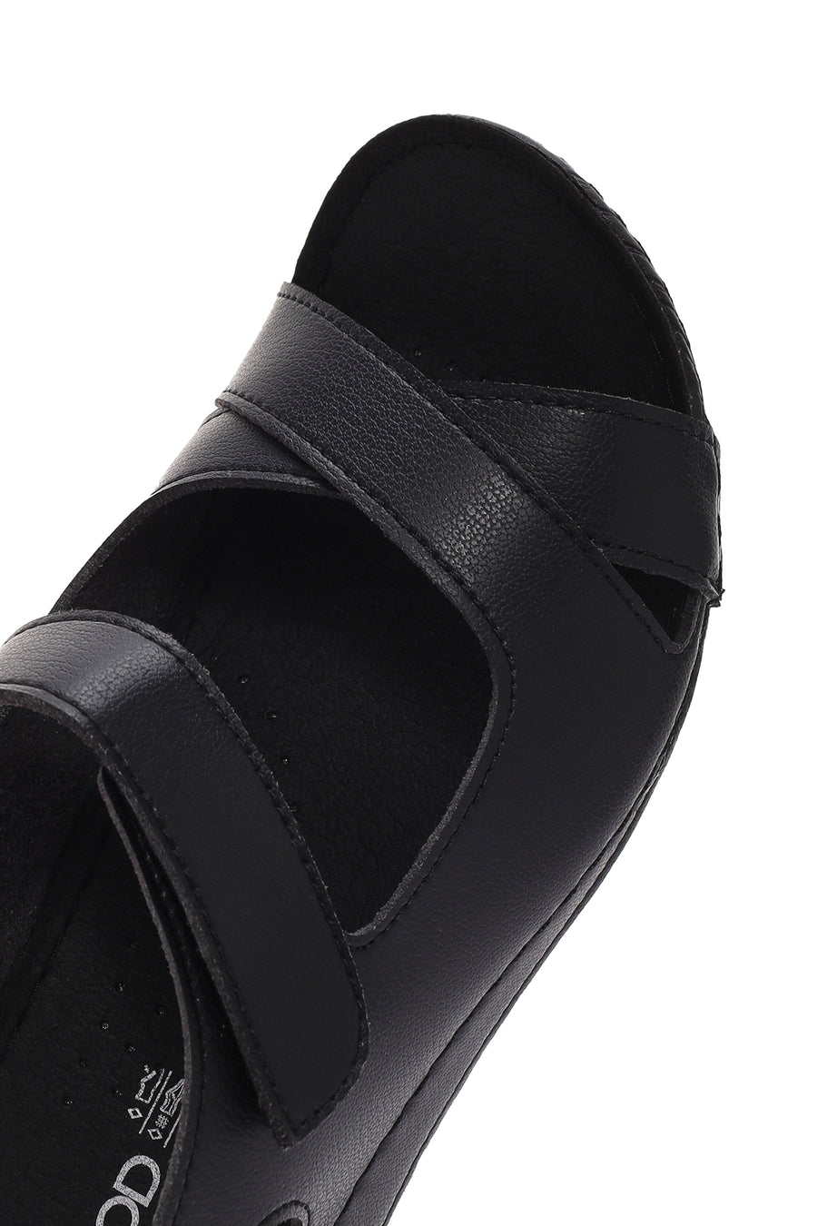 Women's Black Strappy Comfort Sandals