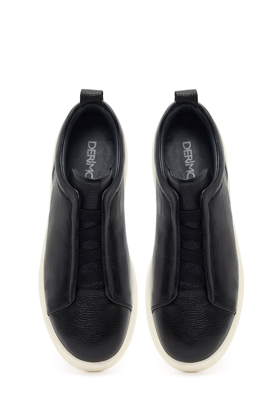 Erkek Siyah Deri Sneaker