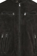 Patrick Men's Grey Suede Leather Jacket | Derimod
