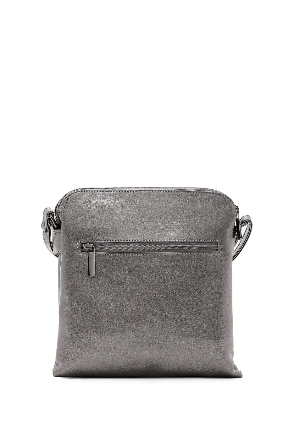 Women's Gray Long Strap Crossbody Bag