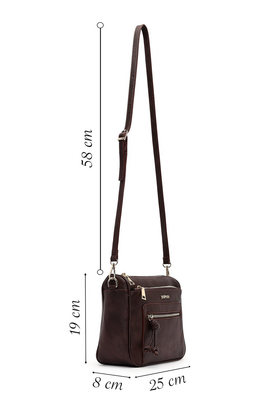 Women's Brown Crossbody Bag