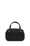 Women's Black Long Strap Printed Crossbody Bag | Derimod