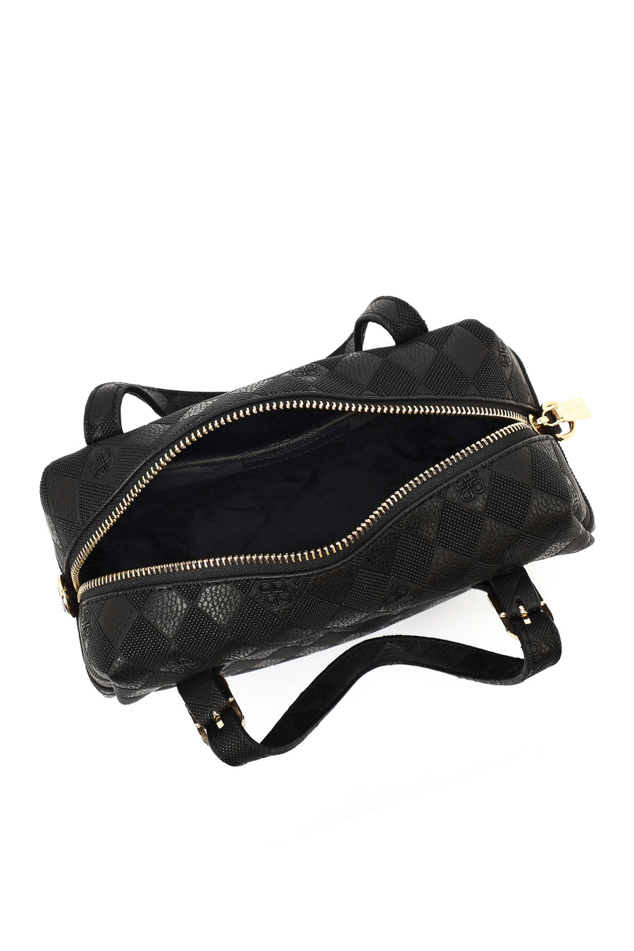 Women's Black Long Strap Printed Crossbody Bag
