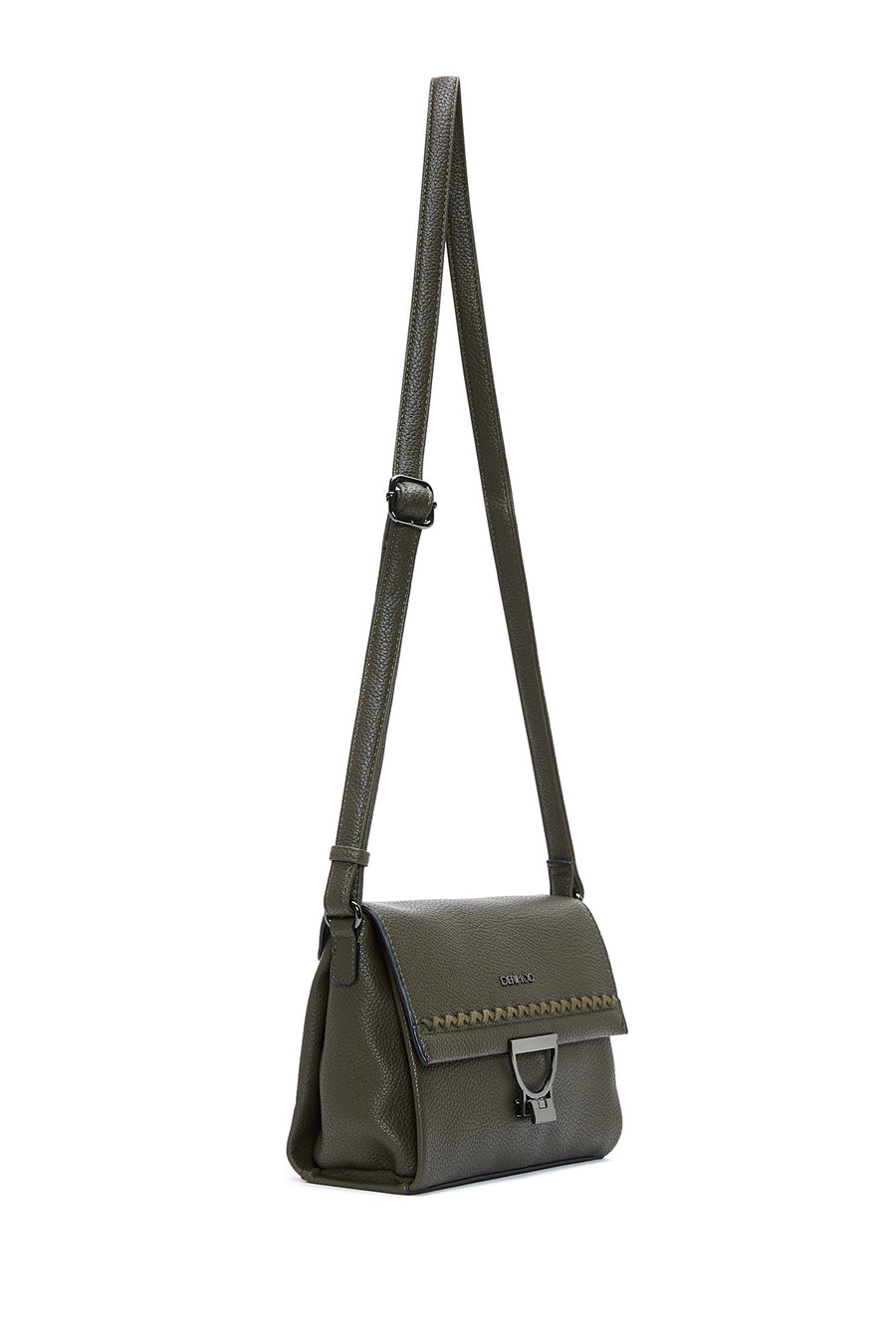Women's Green Long Strapped Crossbody Bag