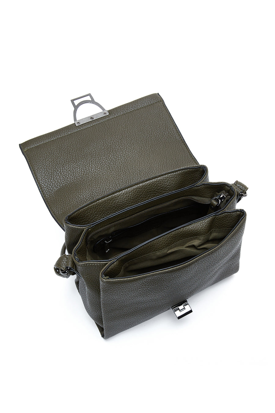 Women's Green Long Strapped Crossbody Bag