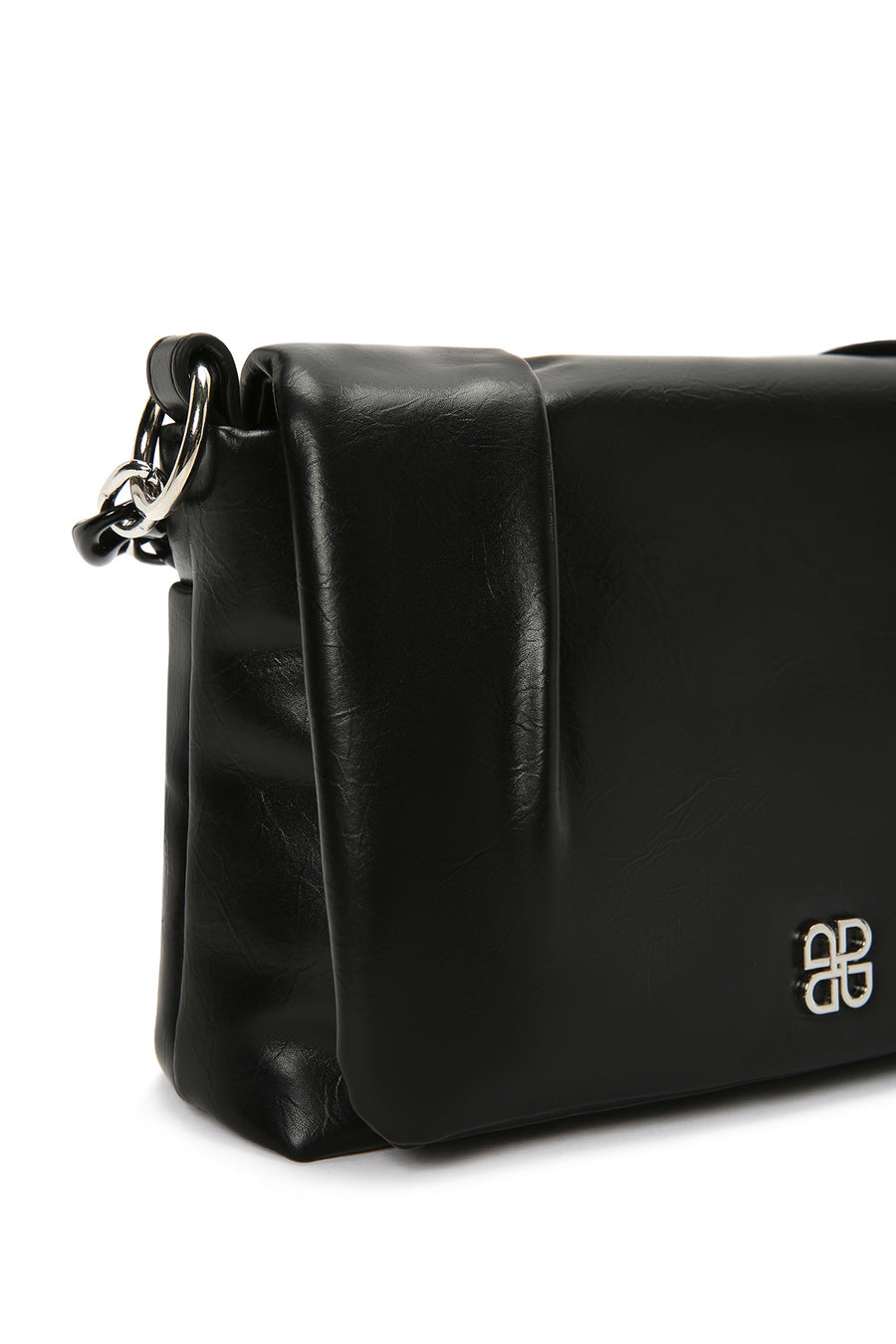 Women's Black Chain Strap Crossbody Bag