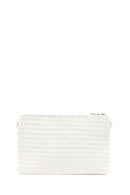 Woman Cream Long Chain Strap Printed Clutch Bag | Derimod
