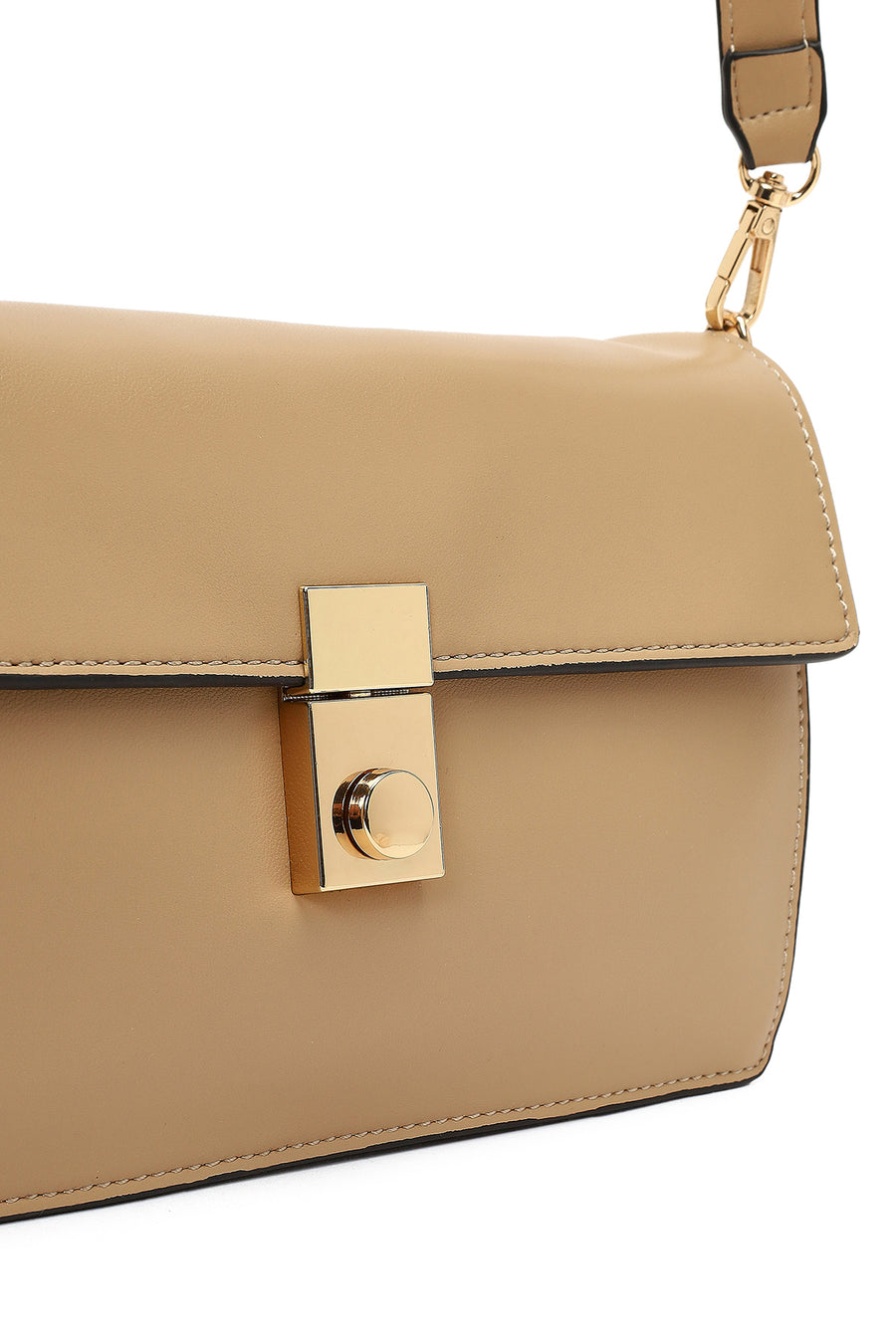 Women's Beige Long Strapped Crossbody Bag