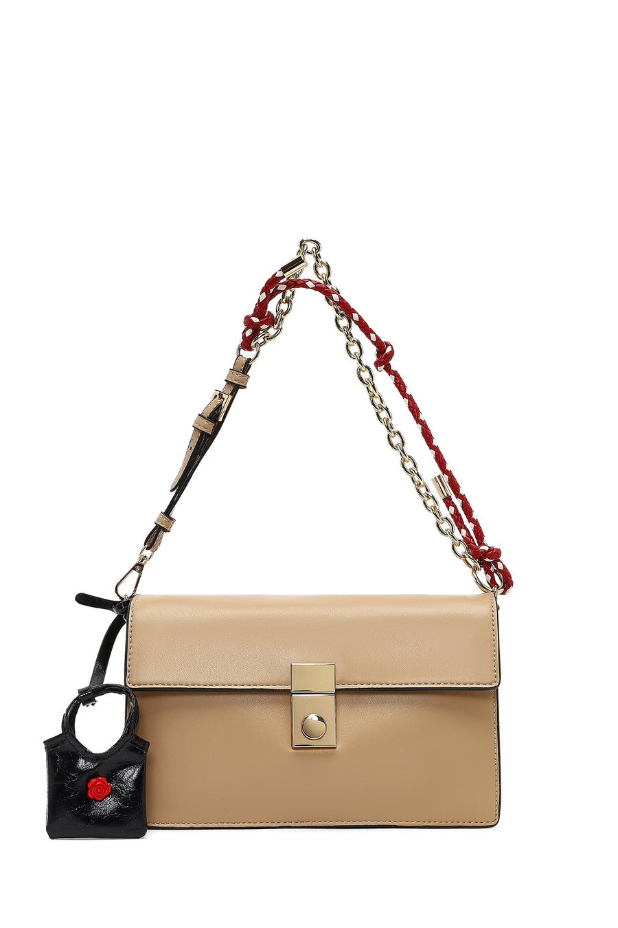 Women's Beige Long Strapped Crossbody Bag