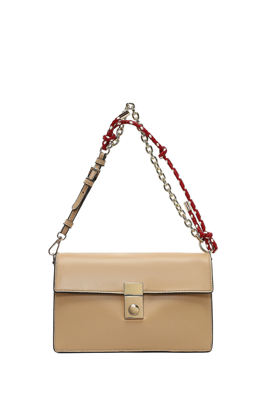 Women's Beige Long Strapped Crossbody Bag