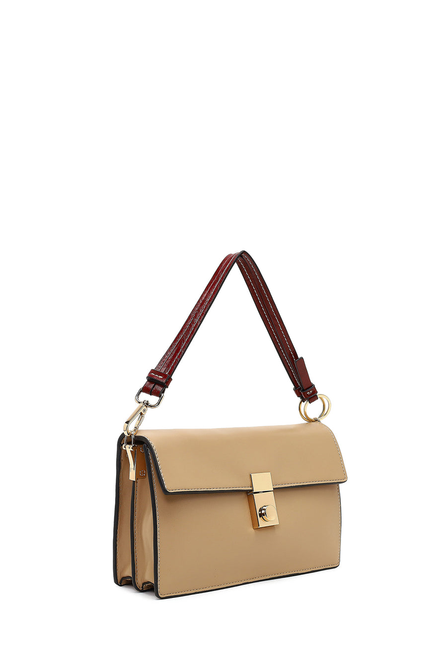 Women's Beige Long Strapped Crossbody Bag