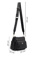 Women's Black Long Strap Crossbody Bag | Derimod