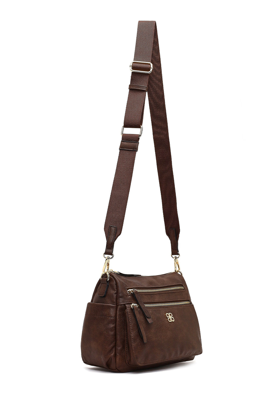 Women's Brown Long Strap Crossbody Bag
