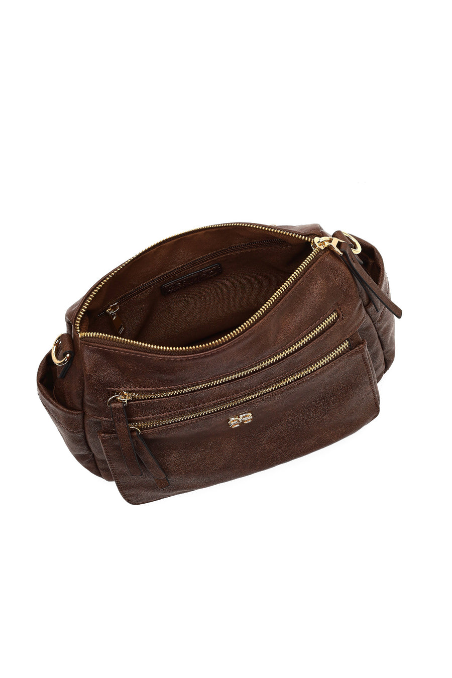 Women's Brown Long Strap Crossbody Bag