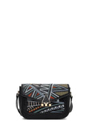 Women's Black Printed Crossbody Bag | Derimod