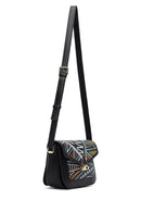 Women's Black Printed Crossbody Bag | Derimod