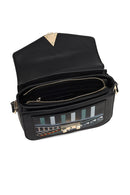 Women's Black Printed Crossbody Bag | Derimod