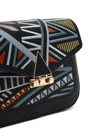 Women's Black Printed Crossbody Bag | Derimod