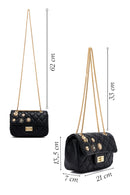 Woman Black Long Strap Quilted Shoulder Bag | Derimod