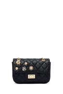 Woman Black Long Strap Quilted Shoulder Bag | Derimod