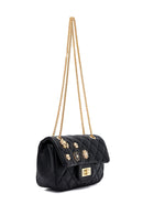 Woman Black Long Strap Quilted Shoulder Bag | Derimod
