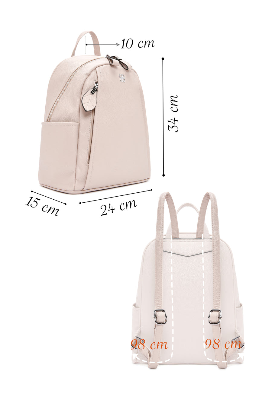 Women's Gray Casual Backpack