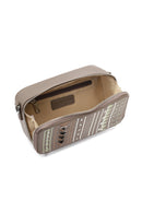 Women's Taupe Long Strapped Printed Crossbody Bag | Derimod