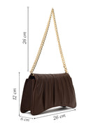 Women's Brown Chain Strap Classic Shoulder Bag | Derimod