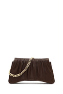 Women's Brown Chain Strap Classic Shoulder Bag | Derimod