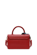 Woman Burgundy Long Strap Quilted Mini Crossbody Bag | Derimod