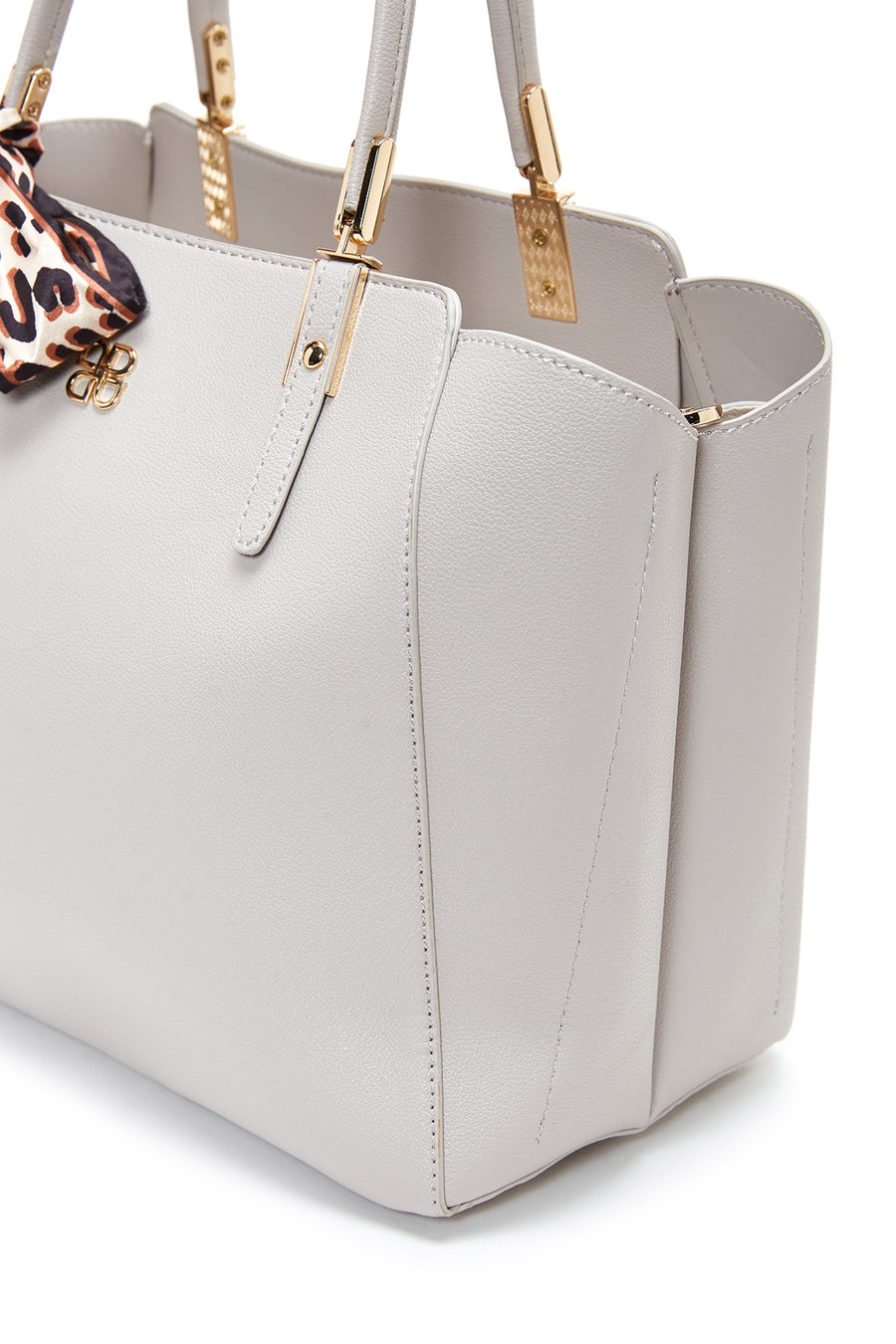 Women's Mink Long Strapped Accessorized Shoulder Bag