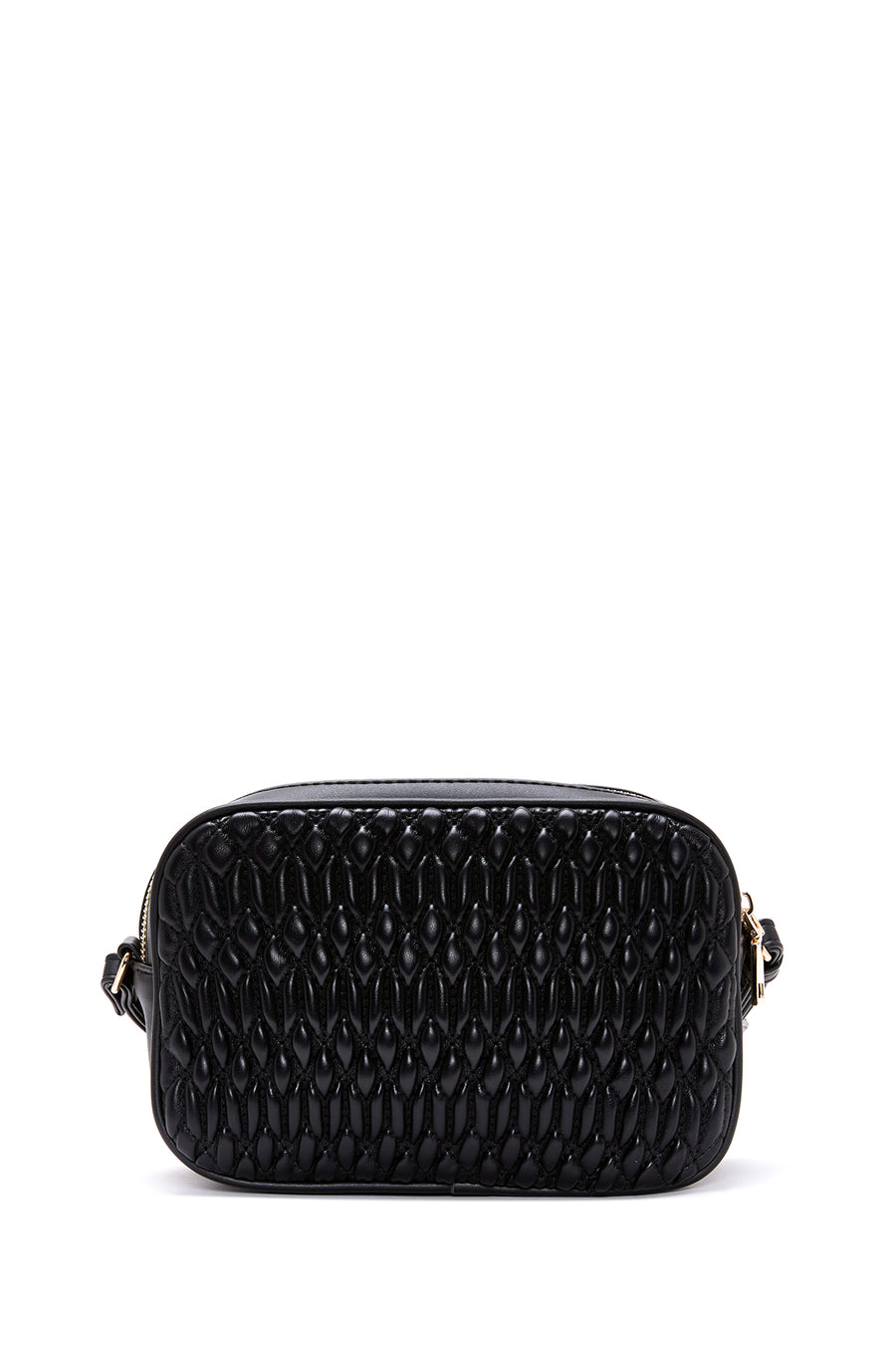 Women's Black Quilted Crossbody Bag