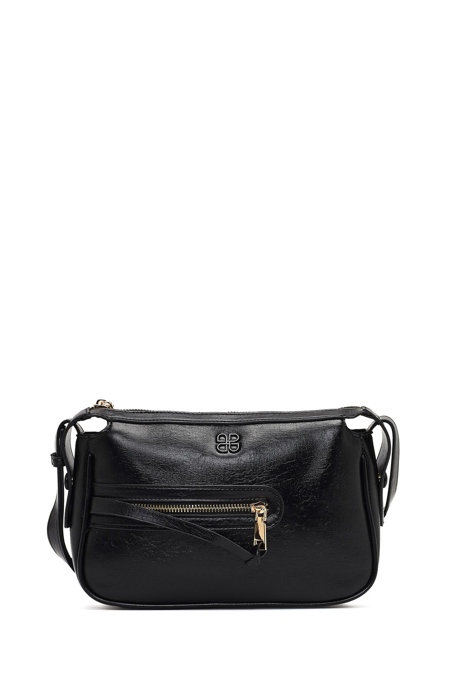 Women's Black Long Strap Crossbody Bag